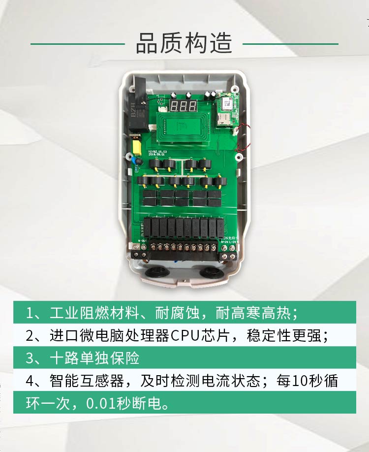 新一代阿爾法智能掃碼刷卡電動車充電站材料芯片