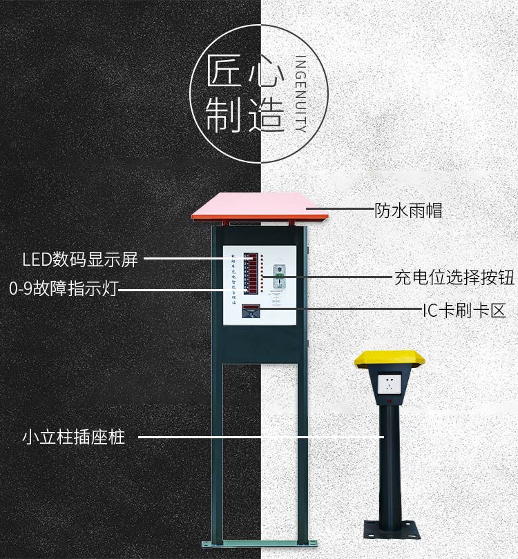 景觀式小區充電站產品結構